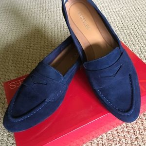 Aerosoles Map Out Penny Loafer 9 M Navy Suede
